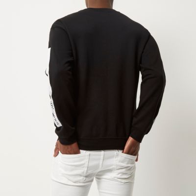 Black print sweatshirt